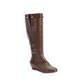 Extra Wide Width Women's The Ellington Wide Calf Boot by Comfortview in Dark Brown (Size 12 WW)