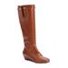 Wide Width Women's The Ellington Wide Calf Boot by Comfortview in Cognac (Size 11 W)