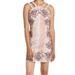 Anthropologie Dresses | Anthro Foxiedox Georgina Appliqu Mini Dress Pink Size 6 Womens Pastel Flower | Color: Pink | Size: 6