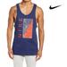 Nike Shirts | Nike Sportswear Rewind Retro Mens Cotton Tank Top Midnight Navy Xl | Color: Blue/Red | Size: Xl