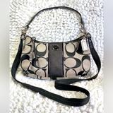 Coach Bags | Coach Canvas Courier Crossbody Bag | Color: Black/Gray | Size: Os