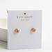 Kate Spade Jewelry | Kate Spade Mini Round Elegant Edge Crystal Stud Earrings Clear/Rose Gold | Color: Gold/Silver | Size: Os