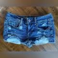 American Eagle Outfitters Shorts | American Eagle Outfitters Women/Juniors Distressed Jean Shorts Stretch Size 2 | Color: Blue | Size: 2