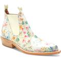 Free People Shoes | Brand New Free People Pastel Floral Western Ankle Boots | Color: Cream/Pink | Size: 8