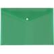 36 x Green A4 Plastic Stud Popper Wallets Envelope Shaped Office University Paper Storage Filing School