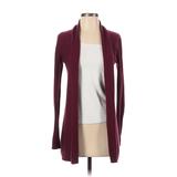 St. John's Bay Cardigan Sweater: Burgundy Solid Sweaters & Sweatshirts - Women's Size Small