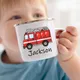 Tasse Personnalisée pour Enfants Chocolat Chaud Voiture Personnalisée avec Nom Tasse à Poignée