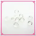 Breloques flottantes en cristal blanc 5mm 4mm 100 pièces pierre de naissance d'avril verre de