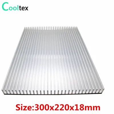 Dissipateur thermique en aluminium haute puissance 300x220x18mm grand radiateur pour