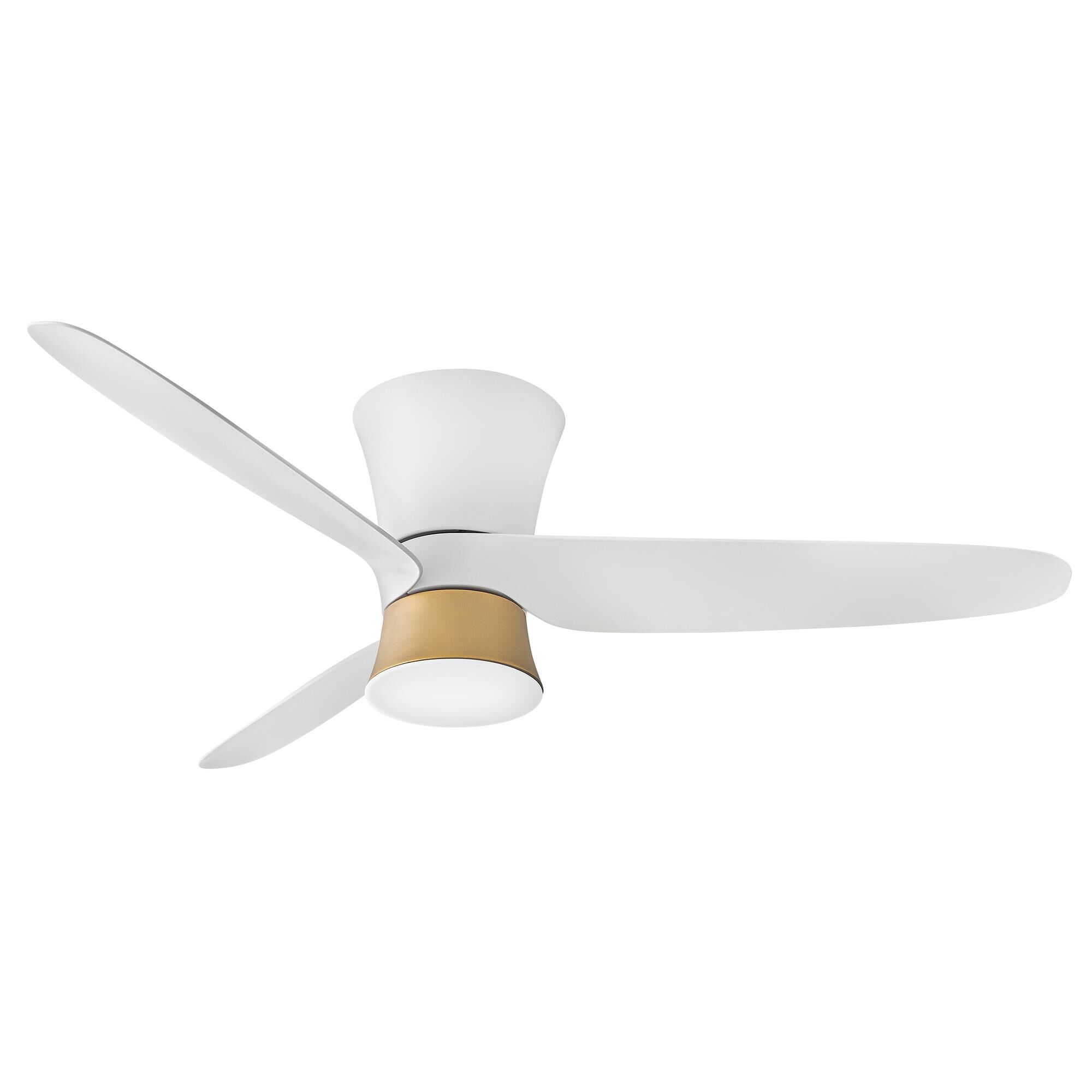Hinkley Lighting Neo 52 Inch Flush Mount Fan with Light Kit - 905452FMW-LDD