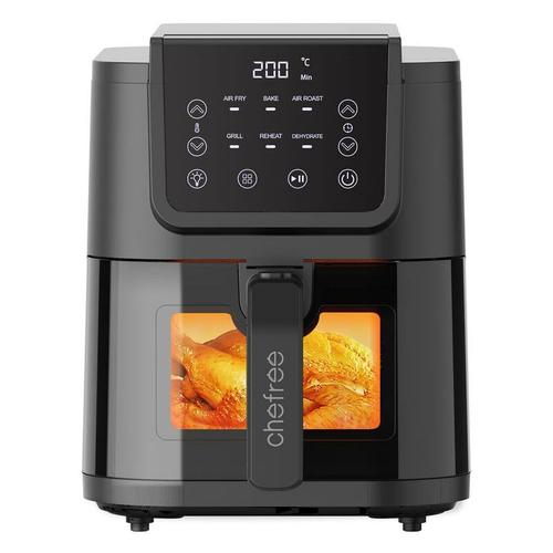 AFW01 – 5L & 1500W Heißluftfritteuse – mit Sichtfenster – 6 in 1 – Chefree