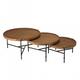 Set de 3 tables basses tripodes rondes