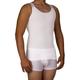 Underworks Mens Compression Body Shirt Girdle Gynecomastia Shirt Medium White