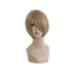 Unique Bargains Human Hair Wigs for Women Lady 14 Blonde Wigs with Wig Cap