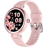 Smart Watch for Women Waterproof Pink Small Round Women s Watch Compatible with iPhone Android Phones Fitness Tracker Watch with Heart Rate Monitor Pedometer Sleep Tracker