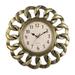 Clock Classic Creative Stylish Battery Operated Round Hanging Clocks for Living Room Decoration office and cafe Kitchen Gold