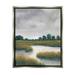 Stupell Industries Cloudy Rural Marsh Landscape Painting Luster Gray Floating Framed Canvas Print Wall Art Design by Tim OToole