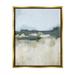 Stupell Industries Abstract Rural Field Landscape Painting Metallic Gold Floating Framed Canvas Print Wall Art Design by June Erica Vess