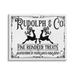 Stupell Industries Rudolph & Co Vintage Sign Graphic Art Gallery Wrapped Canvas Print Wall Art Design by Lettered and Lined