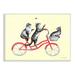 Stupell Industries Playful Cats Riding Red Bicycle Buzzing Bee Graphic Art Unframed Art Print Wall Art Design by Amelie Legault