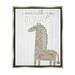 Stupell Industries With You Always Fun Giraffe Graphic Art Luster Gray Floating Framed Canvas Print Wall Art Design by Kim Allen