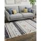 Rugs.com Eco Southwestern Collection Rug â€“ 4 x 6 Gray Medium Rug Perfect For Entryways Kitchens Breakfast Nooks Accent Pieces