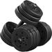 Dumbbells Weight Set Adjustable Dumbbell Weights Exercise & Fitness Equipment w/ 4 Spinlock Collars & 2 Connector Options for Women & Men Gym Home Strength Training 44LB