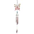 Jikolililili Butterfly Wind Chimes 35.4 Romantic Handmade Windchime with 4 Metal Tubes & S Hook Outdoor Decor for Garden Patio Balcony Yard