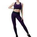 Workout Sets For Women Plus Size Sports Trousers Fitness Leggings Stretch Sports Suit Yoga Wheel Set Cork