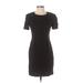 Talbots Casual Dress - Sheath: Black Solid Dresses - Women's Size 2