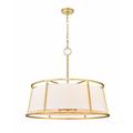 Z-Lite 1935-32 Lenyx Pendant 8 Light 32 Wide Drum Chandelier - Brass