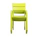 Benjara Stacking Metal Patio Dining Armchair in Green | 34 H x 22 W x 22 D in | Wayfair BM287745