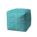 East Urban Home Luuk Water Wave Outdoor Ottoman, Polyester in Blue/Gray | 17 H x 17 W x 17 D in | Wayfair 0231A443D93B49C4AC46B634F3C3FD1D