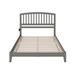 Red Barrel Studio® Jahna Low Profile Solid Wood Platform Bed Wood in Gray | 50 H x 78.75 W x 82.5 D in | Wayfair 3FB8B9F5ADD2448DAC3F8CFB5F8790C1