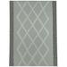 Light Gray;light Gray Rectangle 5' x 7' Kitchen Mat - KAVKA DESIGNS Trellis Harlequin Sage Kitchen Mat 60.0 x 84.0 x 0.08 in black/brown/whites | Wayfair