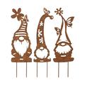 Plow & Hearth 3 Pieces Garden Stake Set Metal | 20.8 H x 6.25 W x 0.12 D in | Wayfair 57362