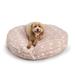 Snoozer Pet Products Wag Collection Snoozer Indoor Outdoor Round Dog Bed Polyester in Pink/Black | 4 H x 45 W x 45 D in | Wayfair 10306