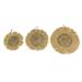 Dovecove Set Of 3 Round Natural Woven Dried Grass Wall Hanging Sculptures Home Decor Art in Brown | 15 H x 15 W x 1 D in | Wayfair