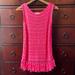Lilly Pulitzer Tops | Lilly Pulitzer Size Small Hot Pink Crochet Tank Top With Fringe | Color: Pink | Size: S