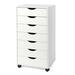 Ebern Designs 34.3 Tall 7 - Storage Cabinet Wood in White | 34.3 H x 15.8 W x 14 D in | Wayfair D59604ADB0D744CDB799ECA965EAC560