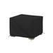 Arlmont & Co. Heavy-Duty Waterproof Square Ottoman Deck Box Cover, Outdoor Square Storage Box Bench Cover in Black | 18 H x 34 W x 34 D in | Wayfair
