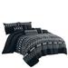 Union Rustic Haxhi Microfiber 7 Piece Comforter Polyester/Polyfill/Microfiber in Black | Queen Comforter + 2 Queen Shams + 4 Throw Pillows | Wayfair