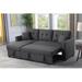 Gray Sectional - Latitude Run® Alma 81.5" Wide Reversible Sectional Sleeper Sofa (Pull-Out Bed) w/ Storage Chaise Revolution Performance s®/Other Performance s | Wayfair