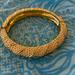 Lilly Pulitzer Jewelry | Lilly Pulitzer Resort White And Gold Tone Bangle Bracelet “With A Twist” Nwt | Color: Cream | Size: Os