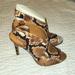 Jessica Simpson Shoes | Jessica Simpson Taupe Snake Jourie Ii Sandal 7 | Color: Brown/Tan | Size: 7