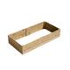 Gro Garden Products Wooden Raised Garden Bed - 120cm L x 240cm W x 46cm H Large Wooden Planters for Vegetables, Herbs, or Flowers - Garden Trough Planter - Planter Box with FSC Tanalised Timber