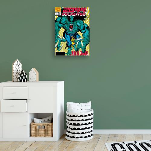 „Leinwandbild MARVEL „“Hulk 2099 Unlimited““ Bilder Gr. B/H/T: 50 cm x 70 cm x 2,5 cm, Leinwandbild, 1 St., bunt (mehrfarbig) Leinwandbilder“