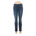 Gap Jeans - Mid/Reg Rise Skinny Leg Denim: Blue Bottoms - Women's Size 29 - Dark Wash