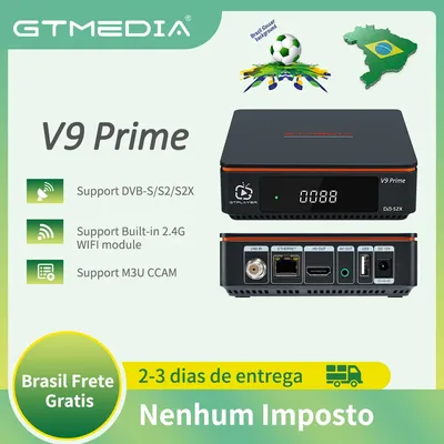 GTMEDIA V9 Prime VCM/ACM/DVB-S multi-flux/lt/ S2X Récepteur satellite Mise à niveau V9 Super Support