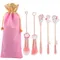 Kit de maquillage en forme de chat 5 pièces accessoires de beauté cosmétiques doux rose poils